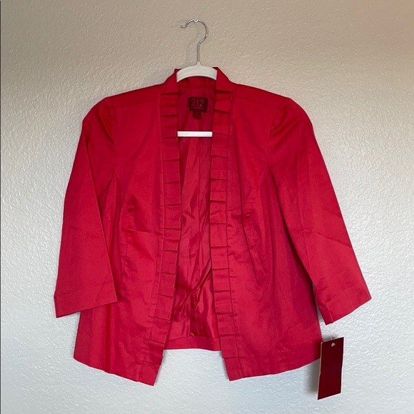 NWT 212 Collection Red Ruffles Jacket - Picture 2 of 4